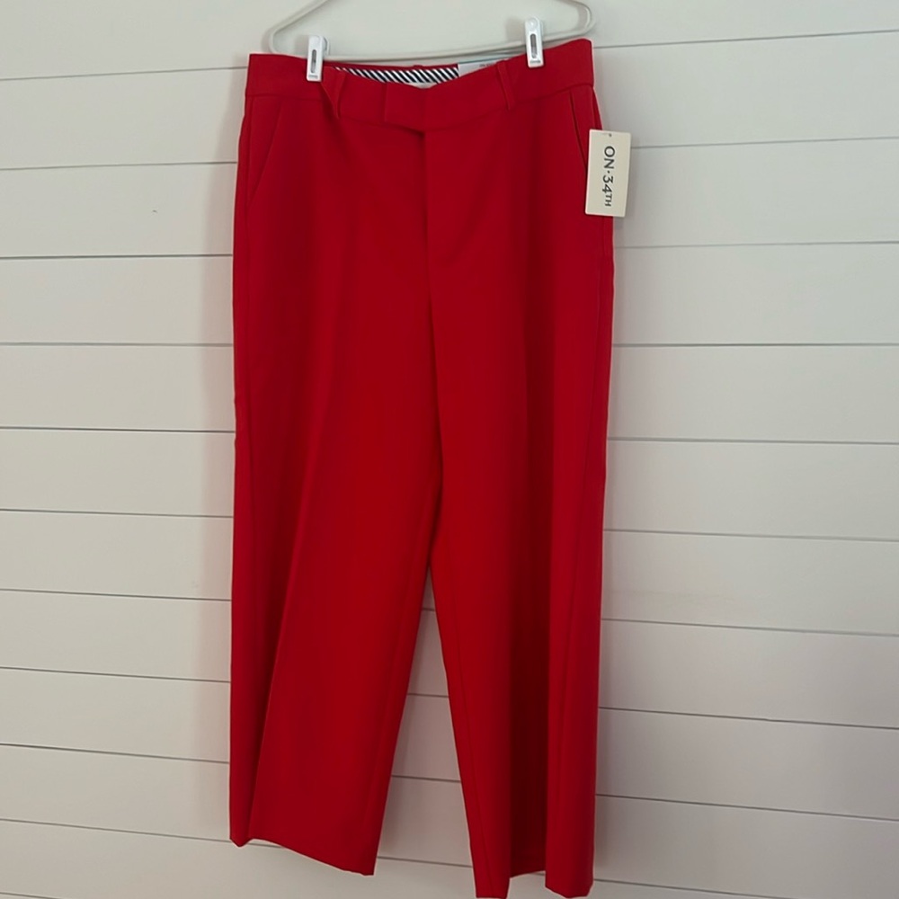 Wide Leg Pant - Red